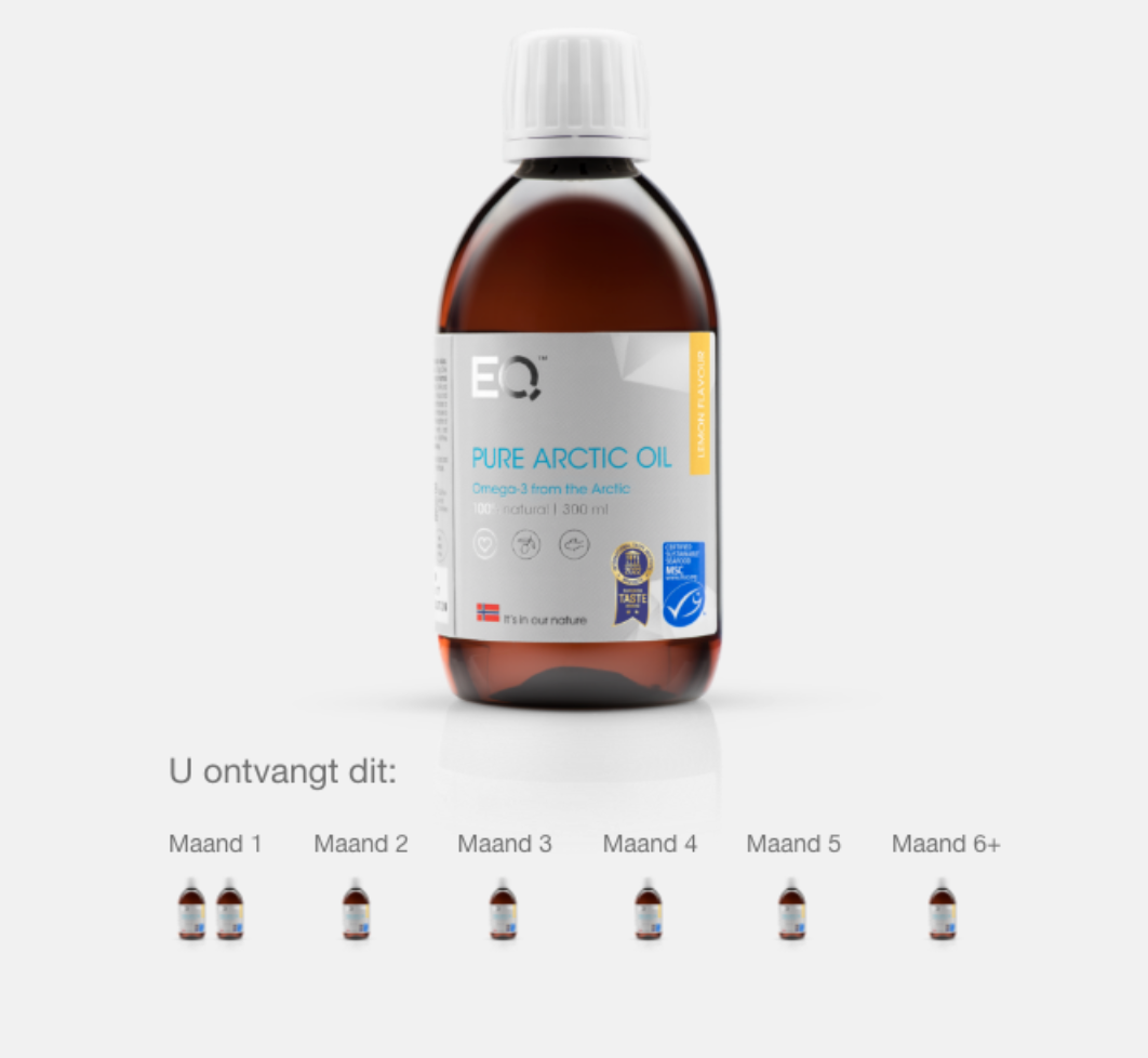 EQ Pure Arctic Oil – Omega-3 - Premium traject